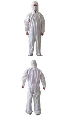 Vestuário de proteção médico descartável da película protetora do PE dos PP para o vestido do isolamento