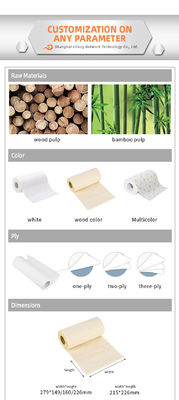 Toalha de papel descartável do rolo da cozinha do nível superior absorvente super 45mm da água