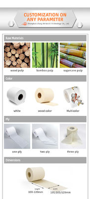 Papel higiênico de rolo enorme do papel do guardanapo do tecido do banheiro 13.5g 100mm