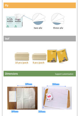 Papel do guardanapo do tecido do lenço o mini 13.5gsm 210mm embala a toalha de papel da mão