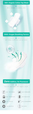Algodão biodegradável descartável dos guardanapo sanitários da senhora Soft Sanitary Pad