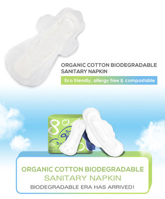 Da almofada menstrual orgânica do algodão de 100 senhora feminino Napkin Sanitary Towel do período da higiene 150mm