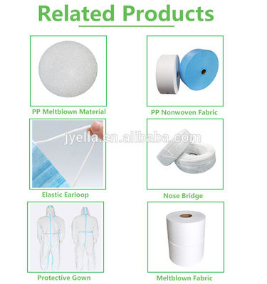 polipropileno 25gsm telas não tecidas de Spunbond de 175cm e de Meltblown