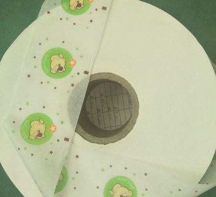 Filme laminado da folha 18um 90um PE traseiro não tecido para tecidos das fraldas do bebê