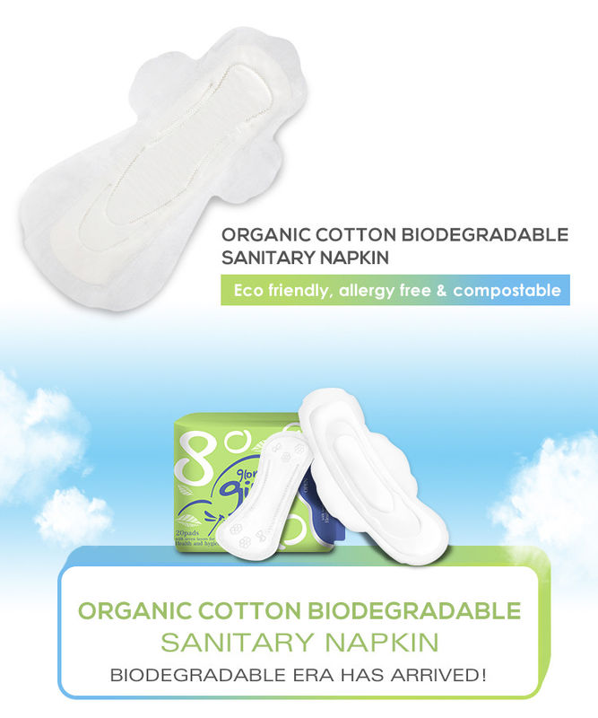 Da almofada menstrual orgânica do algodão de 100 senhora feminino Napkin Sanitary Towel do período da higiene 150mm